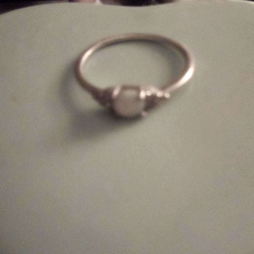 Fire opal ring silver